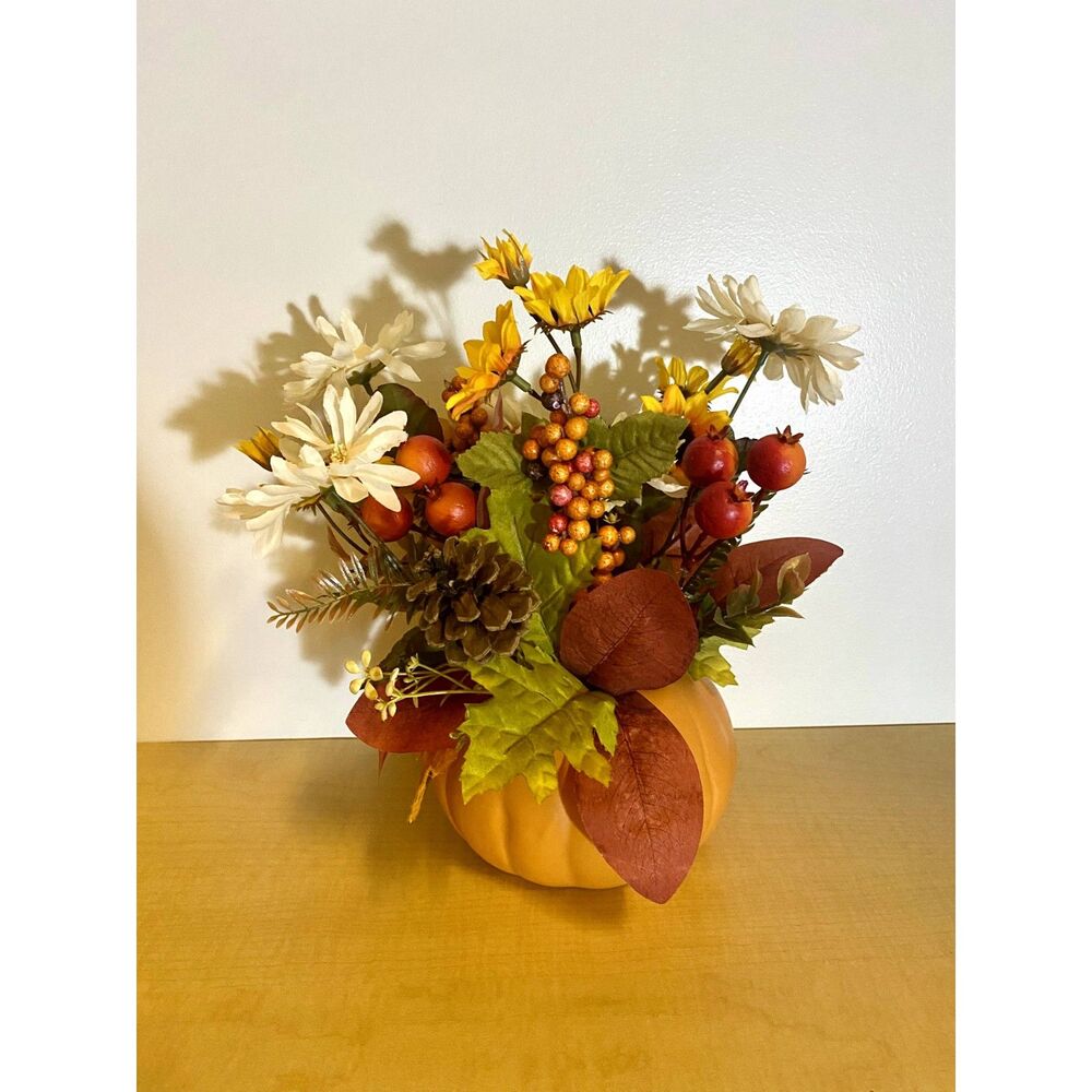 Fall Pumpkin Flower Decor